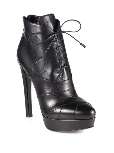 prada leather ankle boots saks|thigh high prada boots.